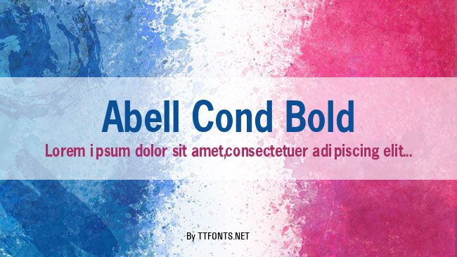 Abell Cond Bold example